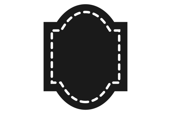 Black Product Label Template: A Bold Graphic Design Asset for Editorial and Web Use