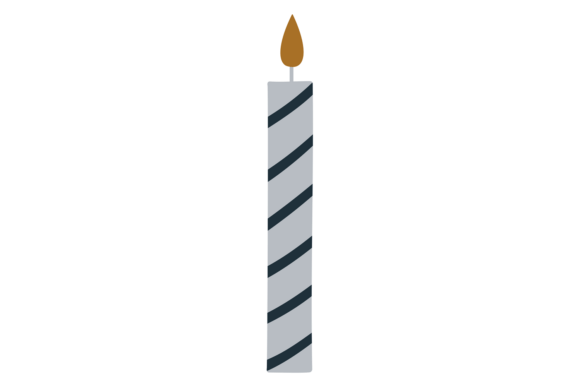 Burning Candle Drawing: A Versatile Graphic for Handmade Creations
