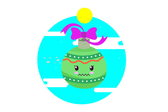 Christmas Ball Decorative Kawaii Circle Embroidery Design Review