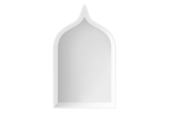Decorative Arch Window Mockup for Embroidery Projects