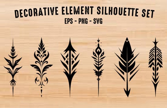 Decorative Arrow Element Silhouettes Set Review