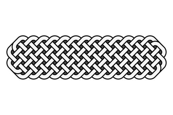 Decorative Celtic Ornament Braid Pattern for Graphics and Illustrations