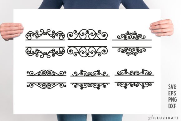 Decorative Monogram SVG Cut File Swirl: A Versatile Graphic Design Asset for Creative Sellers