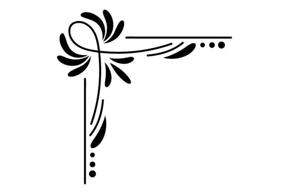 Decorative Ornate Shape: A Graphic Design Asset for Local Business Branding