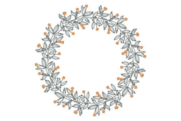 Elegant Decorative Wreath. Flower Branch Review for Real Projects