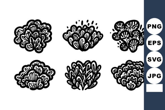 Hand Drawn Decorative Bush Vector Icons: A Natural Boost for Creative Branding