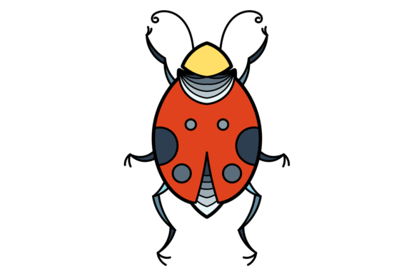 Ladybag Icon: A Playful Graphic Design Asset for Commercial Use