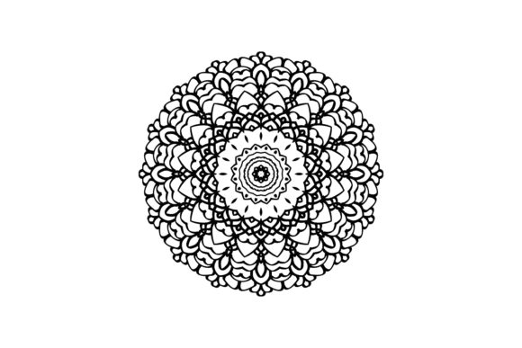 Mandala Decorative Black Arabic Graphics: A Versatile Illustration for Modern Branding