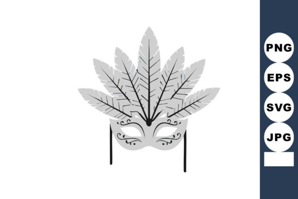 Masquerade Mask Graphics for Local Business Branding