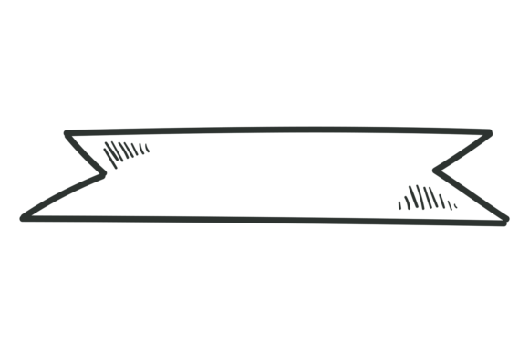 Ribbon Banner Doodle: A Versatile Graphic for Etsy and Print-on-Demand Projects