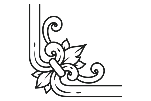 Victorian Ornate Corner Graphics for Editorial and Web Design