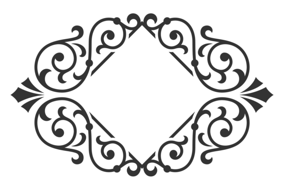 Vintage Ornate Frame: A Decorative Flourish for Editorial and Web Design